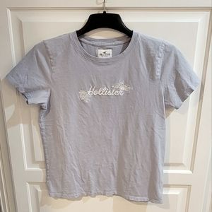 Women's Hollister Light Blue Tee Shirt.  Size L